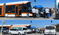 Eskişehir'de tramvay kaza yaptı! Seferler durdu