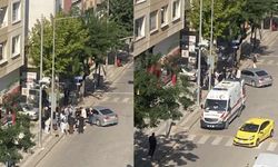 Atatürk Caddesi'nde kaza: Otomobil yayaya çarptı