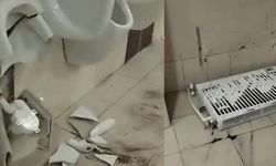 Balıkesir taraftarı maç sonrası deplasman tribünü tuvaletlerine zarar verdi