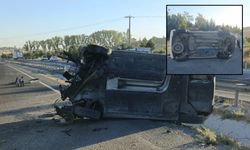 Sivrihisar'da üst üste kazalar! Araçlar yan yattı