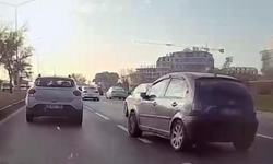 Çevre yolunda tehlikeli hareket: Kaza böyle önlendi