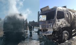 Boş yakıt tankeri yandı! Facianın eşiğinden dönüldü