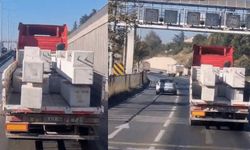 Eskişehir Çevre Yolu’nda tonlarca ağırlıktaki beton bloklar tehlike saçtı