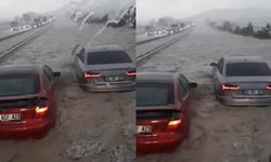 Eskişehir - Afyonkarahisar yolunu sel bastı
