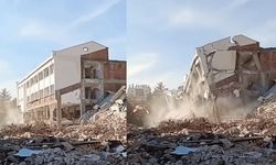 Eskişehir'de 51 yıllık okul binası yıkıldı