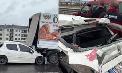 Yağışlı hava zincirleme kazaya neden oldu