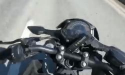 Eskişehir'de motosiklet kazası! Sürücü metrelerce sürüklendi