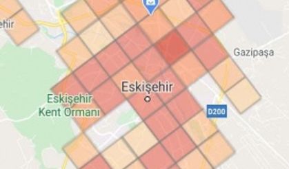 Eskişehir korona virüs risk haritası güncellendi