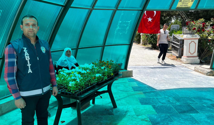 Emirdağ Belediyesi, ücretsiz çiçek dağıttı