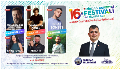 Emirdağ Gurbetçi Festivali 4 Ağustos'ta başlıyor