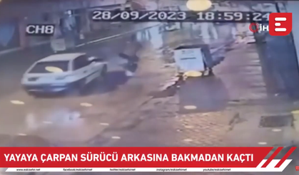 Vatandaşa çarptı, arkasına bile bakmadı