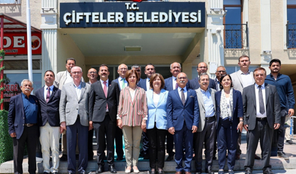 Başkanlar Çifteler'de buluştular