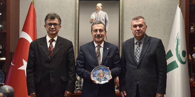 Başkan Ataç'a federasyon başkanı Ünver Sel'den ziyaret