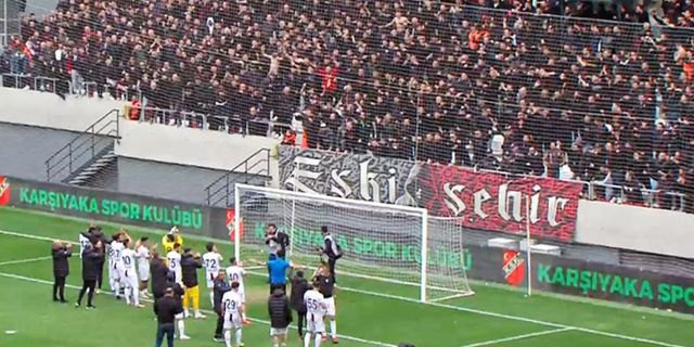 Eskişehirspor Karşıyaka deplasmanından 1 puanla dönüyor