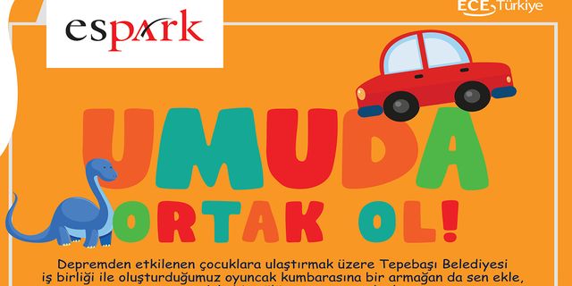 Espark AVM depremzede çocuklar için oyuncak topluyor
