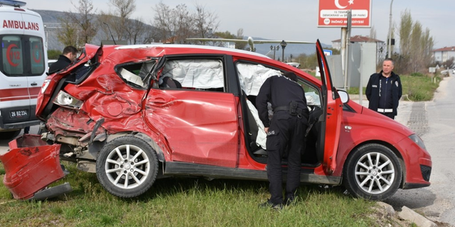 İnönü’de trafik kazası: 1 yaralı