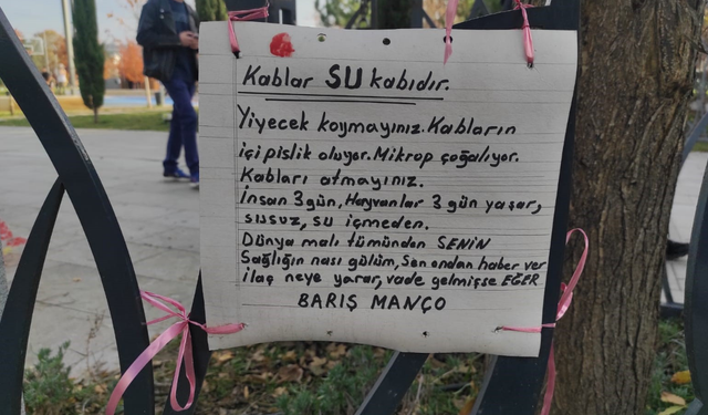 Eskişehirliler hayvanları korumak için Barış Manço'dan alıntı yaptılar