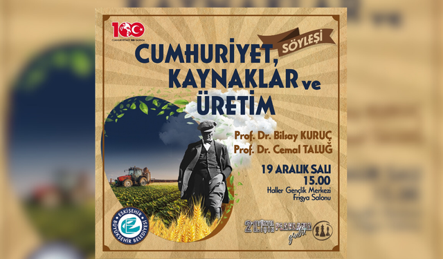 Büyükşehir’den Cumhuriyet, Kaynaklar ve Üretim söyleşisi