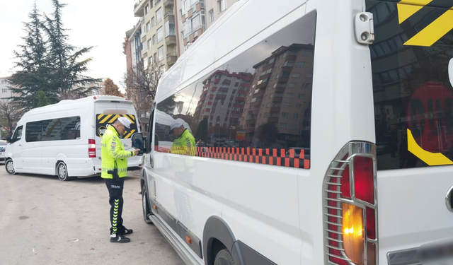 Eskişehir'de okul servislerine denetim