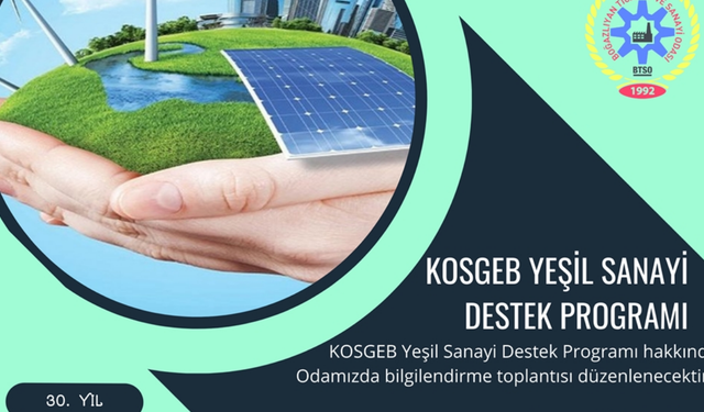 Kobi'lere Yeşil Sanayi Destek programı