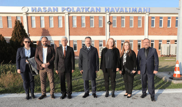 Vali Aksoy, Hasan Polatkan Havalimanı'nı ziyaret etti