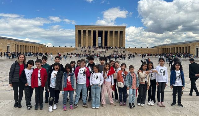 Eskişehirli ilkokul öğrencileri Ankara'yı gezdi