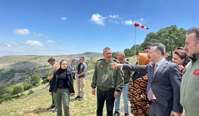 Ayşen Gürcan Türk Hava Kurumu İnönü Havacılık Eğitim Merkezi’ni gezdi