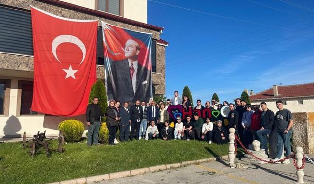 ESOGÜ Ziraat Fakültesi öğrencileri Han ilçesini gezdi