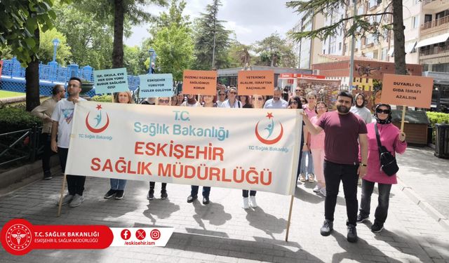 İl Sağlık Müdürlüğünden farkındalık yürüyüşü