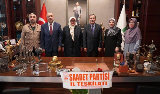 Saadet Partisi İl Başkanı Fesih Bingöl'den Başkan Ataç'a ziyaret