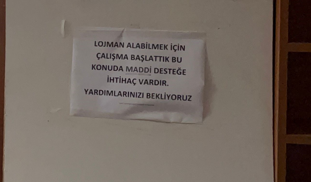 Eskişehir'deki cami yönetimi lojman sorunu nedeniyle cemaatten yardım talep etti