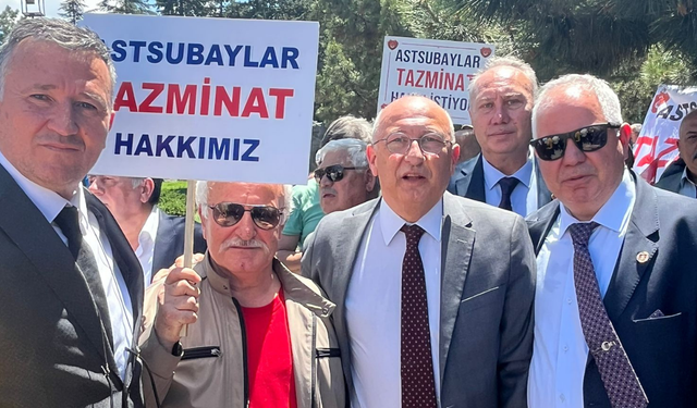 Emekli astsubaylar tazminat ve özlük haklarını istiyor