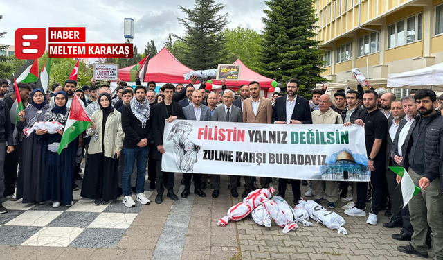 ESOGÜ Kampüsü içerisine RİM Filistin Nöbet Çadırı açıldı