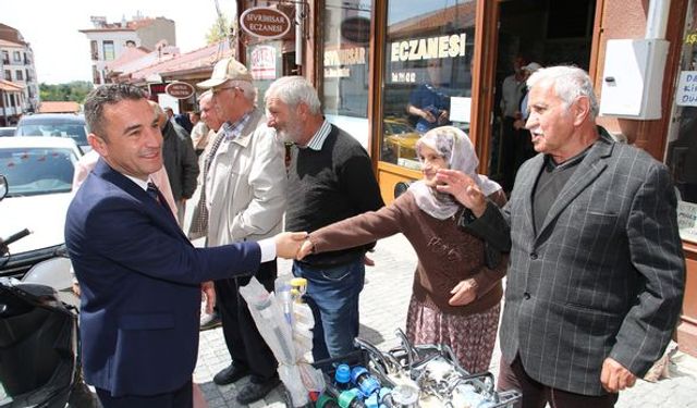 Sivrihisar Belediye Başkanından esnaf ve vatandaşlara ziyaret