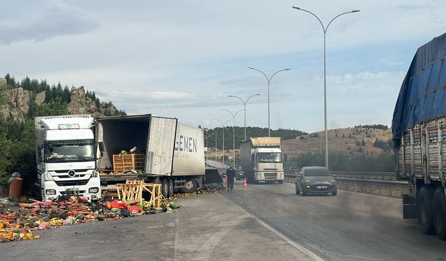 Afyonkarahisar'da yolcu otobüsü ile tır çarpıştı: 14 yaralı