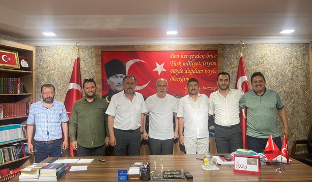 Eskişehir Amatör Spor Kulüpleri Federasyon Başkanından MHP İl Başkanına ziyaret