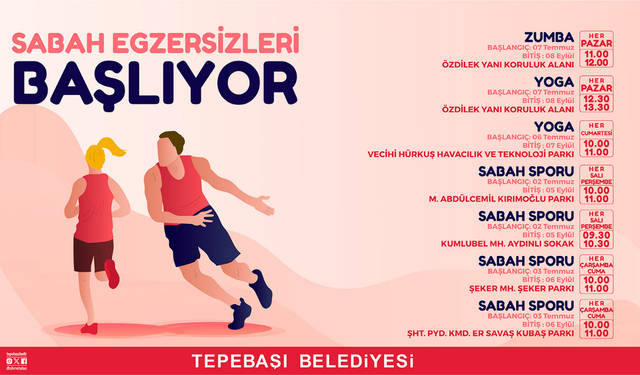 Açık havada spor keyfi başlıyor