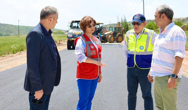 Başkan Ünlüce'den yol incelemesi