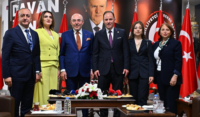 CHP heyetinden MHP'ye bayram ziyareti