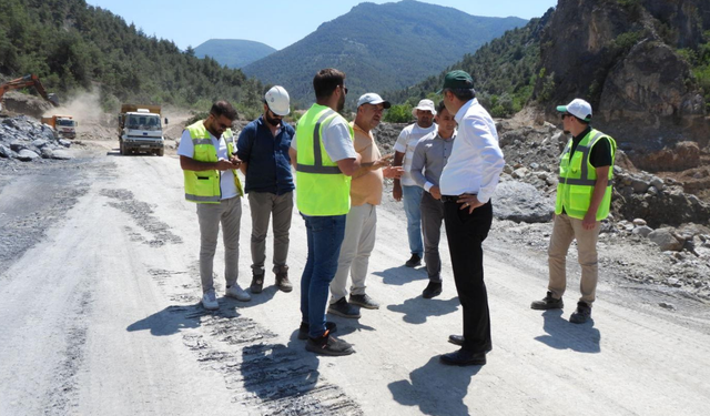 DSİ 3. Bölge Müdürü Şan, Mihalgazi’de yapımı devam eden barajı yerinde inceledi