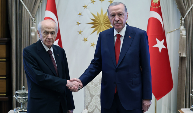 Cumhurbaşkanı Erdoğan ile Bahçeli'nin görüşmesi sona erdi