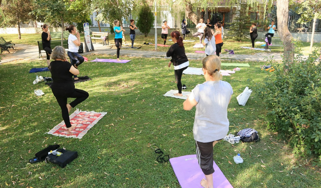 Odunpazarı’nda parklarda sabah sporu başlıyor