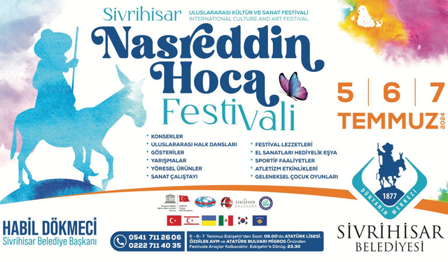 Nasreddin Hoca Kültür ve Sanat Festivali 5 Temmuz'da başlıyor