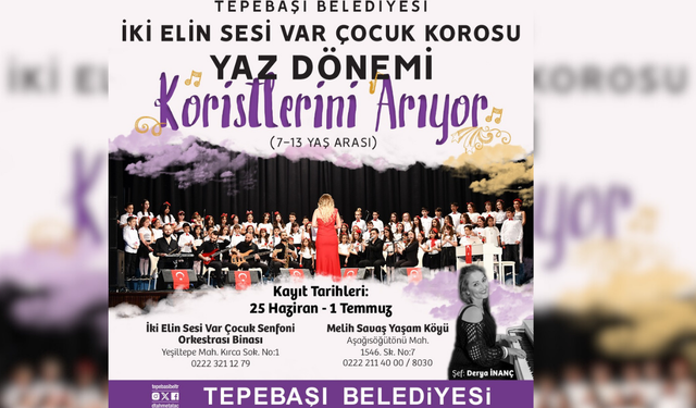 Tepebaşı Belediyesi müzik korosu yeni yeteneklerini arıyor