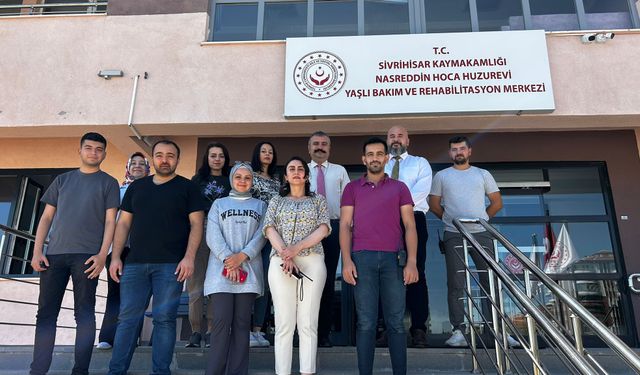 Aile ve Sosyal Hizmetler İl Müdüründen Nasreddin Hoca Huzurevine ziyaret