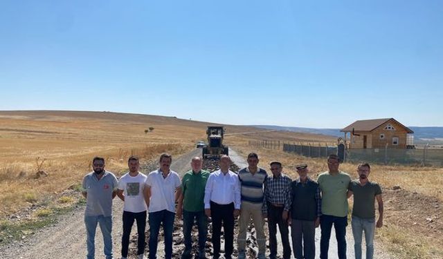 Ayvalı Seyitgazi bağlantı yolu yapım çalışmalarına başlandı