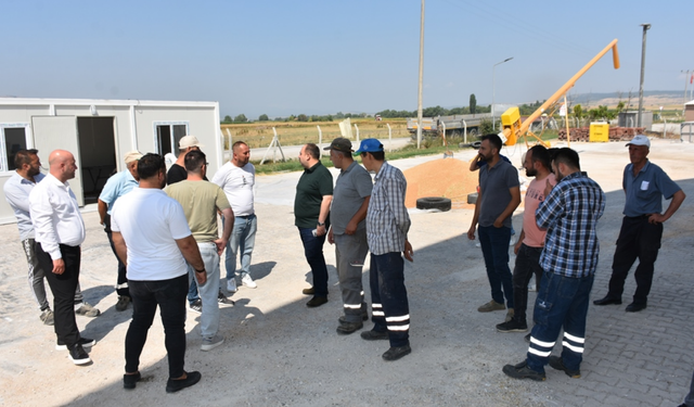 Başkan Hamamcı TMO alım alanını ziyaret etti