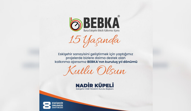 BEBKA'dan Nadir Küpeli'ye teşekkür