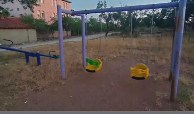 Çankaya Mahallesi'ndeki bakımsız park tepki topluyor