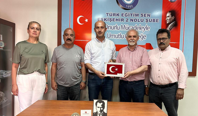 MHP Eskişehir'den Türk Eğitim Sen İl Temsilcisi Engin Melekşah'a ziyaret